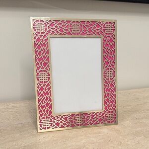 Shanghai Tang Pink and Silver Decorative Picture Frame - Home Accents